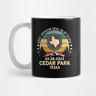 Cedar Park Texas Total Solar Eclipse 2024 Mug